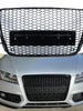 Badgeless Gloss Black Honeycomb RS5 Style Front Grille For Audi A5 S5 8T 2008–2012