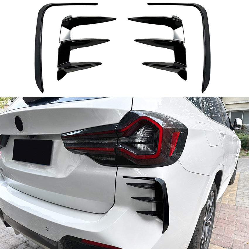 Gloss Black Side Fender Air Vents – X3 MC Style For BMW X3 G01 (2018–2024) – M Performance Look, Self-Adhesive
