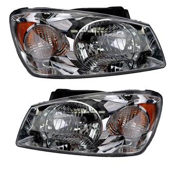 Pair Halogen Headlight Lamp For KIA Cerato LD Sedan 2/2004 - 11/2006 LH+RH