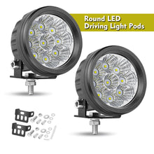 Pair 3.5" Round LED Driving Off Road Spot Lights Work Fog Headlight Pods Truck 4WD