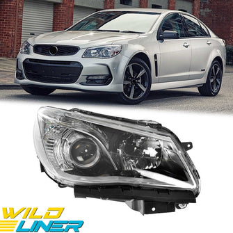 Right Side RS Headlight Lamp Black For Holden Commodore VF 2013-2017 SS SV6