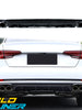Gloss Black Rear Diffuser + Exhaust Tips for Audi A4 S-line Sedan B9 2017 2018 2019 di183