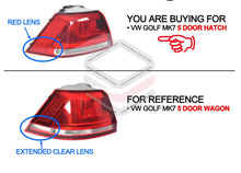 Pair LH+RH Tail Light Lamp (Red) NO LED For VW Volkswagen Golf MK7 Hatch 2013-2017 (90 TSI)