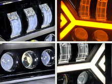 4pcs 4x6'' LED Headlights DRL Turn Signal Lamp For Toyota Landcruiser 61 62 80 Series w/Adapters