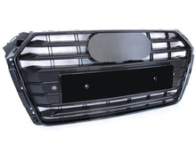 Gloss Black S4 Style Front Bumper Grille For Audi A4 S4 B9 2017–2019