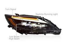 Pair LED Headlights for 2013-2015 Lexus ES300h ES350 w/ Sequential Turn Signal