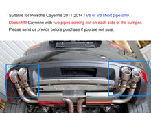 GTS Style Exhaust Tips Short Pipes For Porsche 958.1 Cayenne 92A V8 2011-2014