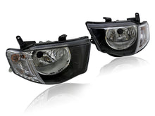 Pair Front Lamps Headlights For Mitsubishi Triton UTE MN 2009-2015 GL GLX