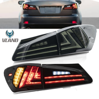 LED Smoked Tail Lights Brake Lamps for 2006-2015 Lexus IS IS250 IS350 IS F