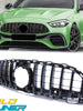 Gloss Black GTR Style Front Grille for 2022–2023 Mercedes-Benz W206 C-Class AMG Bumper