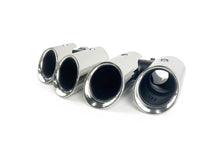 Black/Chrome Exhaust Tips for 2014-2018 Porsche Macan Base 2.0L et87