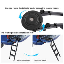 360° Rotated Foldable Tailgate Ladder Step For Toyota Hilux N70 N80 SR5 Ford Ranger Wildtrak Raptor