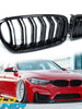 Glossy Black Front Kidney Grille Grill For 2012-2018 BMW 3-Series F30 fg42