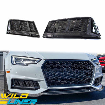 Black Honeycomb Front Bumper Grille Grill For Audi A4 Non-Sline 2017-2019 fg217