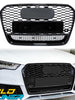 Glossy Black Front Mesh Grille Grill For Audi A6 S6 C7 2012-2015 fg66