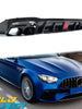 Carbon Look LED Bumper Diffuser Exhaust Tips for Mercedes E W213 Sedn AMG Pack di127