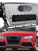 Chrome Honeycomb Front Bumper Grille Mesh Grill for Audi Q5 Non-Sline 2008-2012
