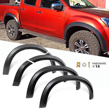 6pcs Matte Black Slim Style Fender Flares Guard for Isuzu D-max DMAX 2012-2019 Wheel