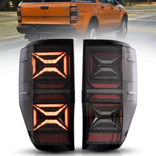 Pair LED Tail Lights Clear For Ford Ranger T6 2012-2018 Sequential Indicator 2X