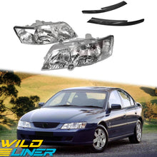 Pair Headlight + Eyelids For Holden Commodore VY Executive Acclaim S 2002 2003