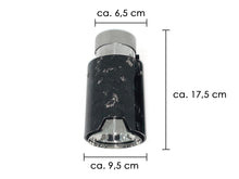 65mm Inlet Forged Carbon Steel Exhaust Tips Muffler Tailpipes Pair