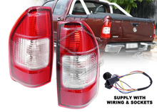 Pair LH+RH Tail Light Rear Lamp With Wire & Sockets For Holden Rodeo RA Ute 2003-2007