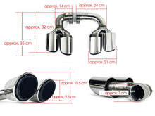 Exhaust Tips Muffler Pipe for Porsche Cayenne E-Hybrid 9Y0 9Y3 2019 2020-2024