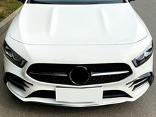 Gloss Black Front Bumper Canard Fog Light Cover Trim for Mercedes Benz W177 A35 AMG pz10