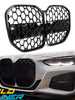 For 2021-2025 BMW 4-Series G22 G23 Coupe Black Diamond Front Bumper Grille Kidney Grill