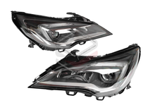Pair LH+RH Head Light Lamp With LED DRL Stripe For Holden Astra BK 5-Door Hatch Wagon 2016-2020