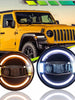 For Jeep Wrangler JK 2007-2018 LJ TJ Pair Led Headlights Hi-Lo Sealed Beam Newest