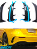 Gloss Black Rear Bumper Side Air Vents For Mercedes W177 Hatchback A35 A45 AMG 2019-2023
