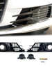 Pair Front Bumper Fog Light Grille Covers For Audi A6 C7 Non-S-Line 2016-2018