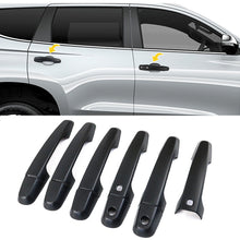 Matte Black Door Handle Cover Trim Protector For Mitsubishi Pajero Sport QE QF 2015-2024