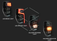 Pair Smoked Black LED Tail Lights Lamps For Mitsubishi Triton MR Ute 2018-2023