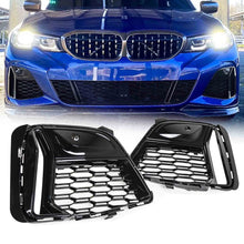 Front Bumper Fog Light Grille Cover For BMW M340i G20 3 Series 2020–2022