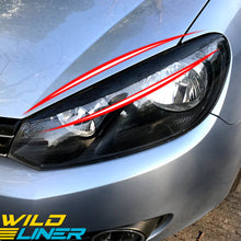 WildLiner Headlight Eyelids Eyebrow Lid Trim Cover For VW GOLF MK6 GTI TDI TSI