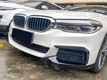 Gloss Black Front Lip Splitter For BMW 5-Series G30 Sedan M Sport 2017-2021