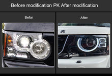 Pair LED Headlights For Land Rover Discovery 3 4 2010-2016 Without AFS Front Head Lamp L+R