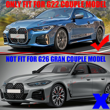 For 2021-2025 BMW 4 Series G22 G23 Coupe/Convertible Gloss Black Front Bumper Grille Kidney Grill fg354