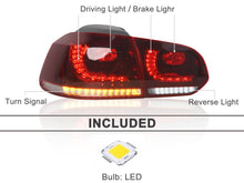 LED Taillights for VW Golf MK6 2008-2013 with Sequential Turn Signals