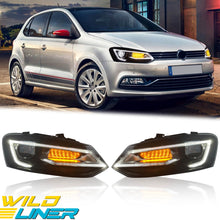 LED Front Headlights For Volkswagen Polo MK5 6R 6C 2009–2017 VW Vento Pair