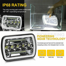 Pair 7x6'' 5x7'' LED Headlights HI/LO/DRL/TURN SIGNAL For 1983-2004 Toyota Hilux