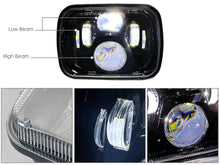 Pair 7x6 5x7 LED Headlight Hi/Lo Beam With DRL For Toyota LandCruiser 75 78 79 Hilux LN106 H6054