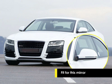 Gloss Black Side Mirror Cover Caps for Audi A4 S4 B8 A5 S5 8T Q3 2008-2012