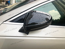 Glossy Black Side Mirror Cover Caps for AUDI B9 A4 S4 RS4 A5 S5 RS5 2018-2024