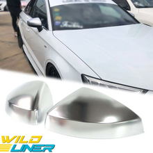 Matte Chrome Side Mirror Cover Caps For Audi A3 8V S3 RS3 2013-2021