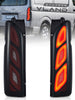 SMOKED LED Rear Tail Lights For Toyota Hiace 2005-2019 Brake Lamps W/Animation