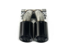 Black Triple Exhaust Tip For Porsche 718 Cayman Boxster 2017-2026