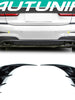 Gloss Black Rear Bumper Side Vent Splitter for BMW 3-Series G20 m340i 330i M-Sport 2019-2022